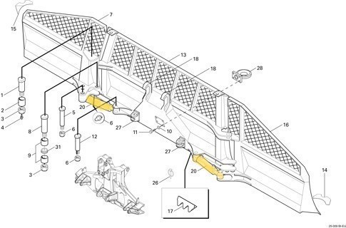 HYDRO-ZYLINDER  SCHILD LH500/EVEREST No. 1403591=41005867