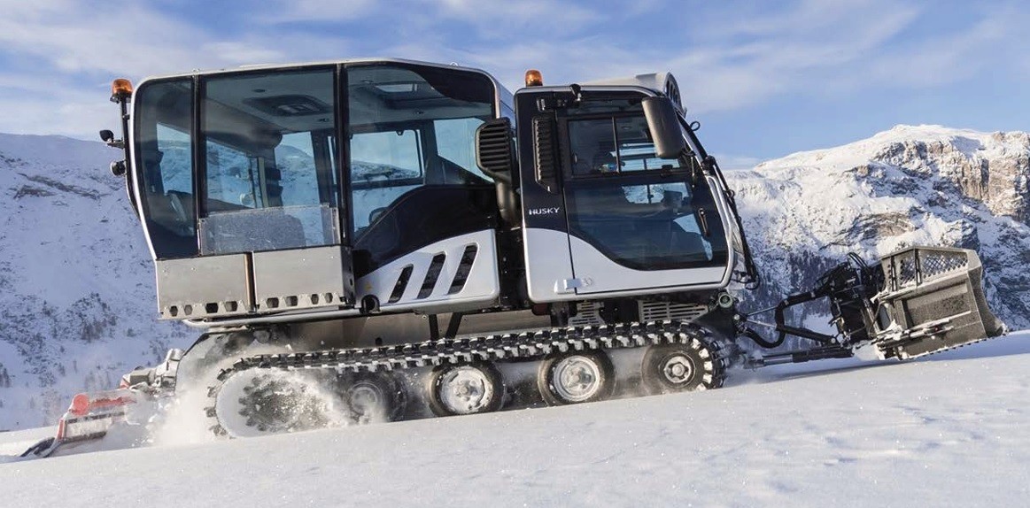 Husky mit Personenkabine