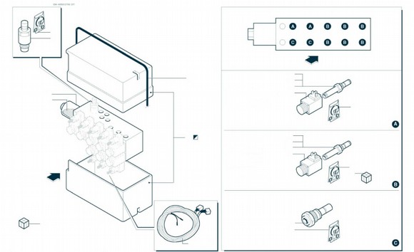 STEUERVENTILBLOCK FEDERUNG LEITWOLF LW NR. 39824
