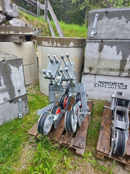 Schlepplift Rollenbatterien