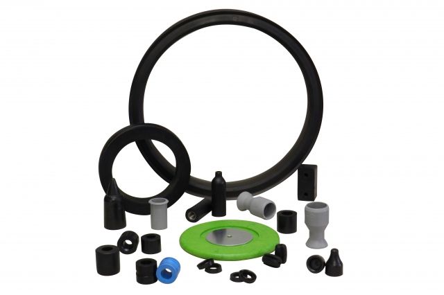 Gummianlagering für Seilbahnrollen